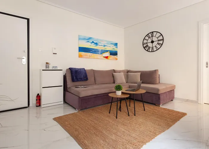 Stylish Seaside Apartment-just 50m From The Apartament Loutráki